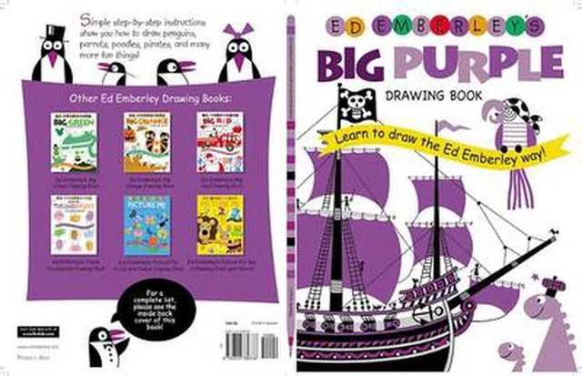 Ed Emberley's Big Purple Drawing Book by Ed Emberley (English) Paperback Book
