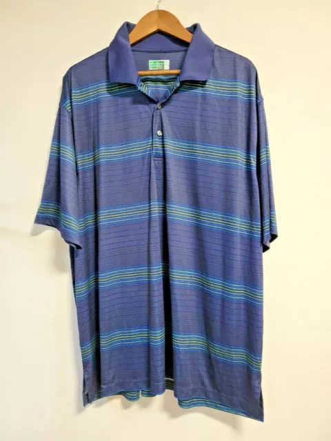 BEN HOGAN PERFORMANCE Mens Short Sleeves Polo Blue T Shirt 3XL 3xlarge ...