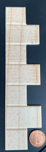 Single Wooden Quoin Corner Stone Strip Tumdee 1:12 Scale Doll House Miniature Sw