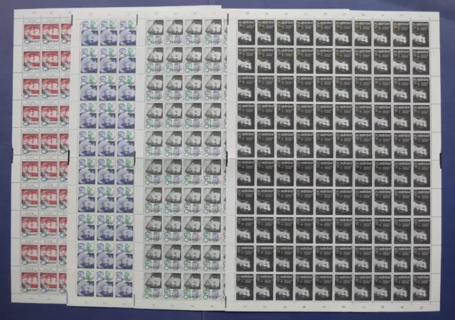 NVPH 1281-1284 COMPLETE VELLEN van 100 Zomerzegels 1983 (Plaatfouten)