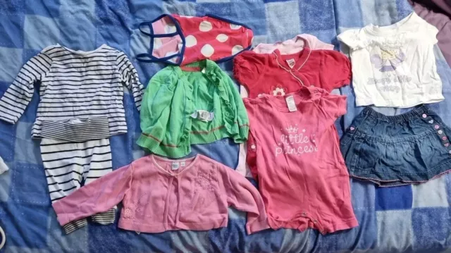 BABY GIRLS BUNDLE AGE 3-6 MONTHS. Sleep suits,  Rompers, Jumpers INFANT 68CM