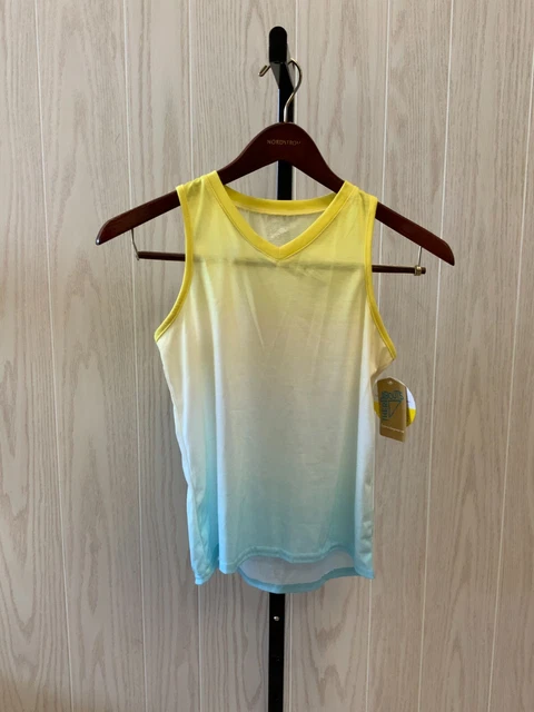 Thereabouts V-Neck Dip-Dye Tank Top, Big Girl's Size XL, Multi NEW