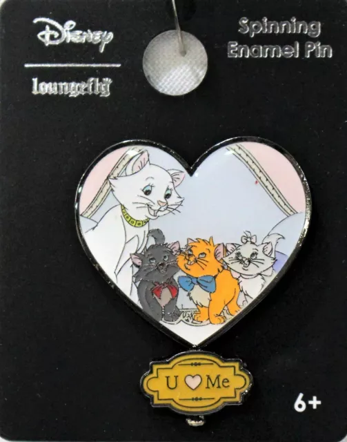 Disney Loungefly Aristocats Pin I Love You Spinner Trading Pin