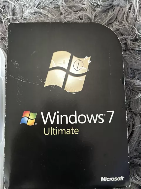 Microsoft  Windows 7 Ultimate 64 & 32 discs  (FULL INSTALL)  Rare Retail Version