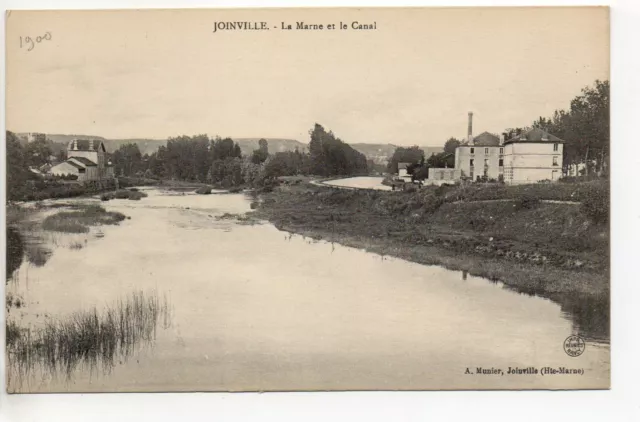 JOINVILLE Haute Marne CPA 52 La Marne et le Canal