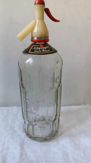 Vintage Cantrell & Cochrane C&C  Glass Soda Syphon