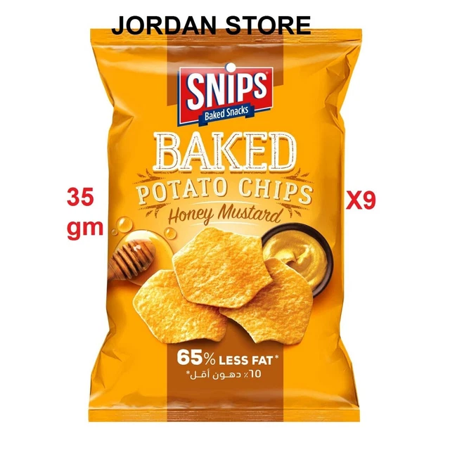 Snips Chips Honey Mustard 35gm X 9 pack HALAL حلال
