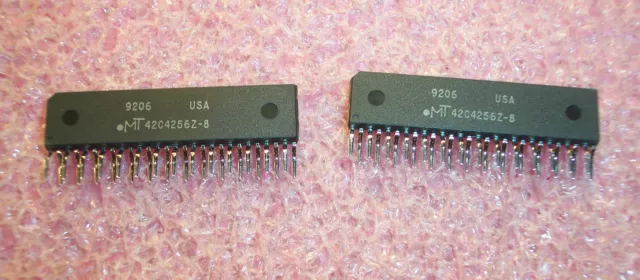 QTY (10) MT4C16256Z-7 MICRON 40 PIN ZIP 256Kx16 FAST PAGE MODE 