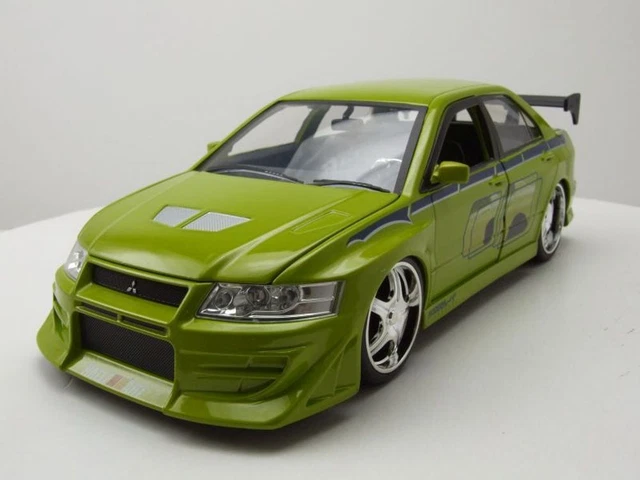 MITSUBISHI LANCER EVOLUTION VII 2002 Vert Brian Fast & Furious 1:24 ...
