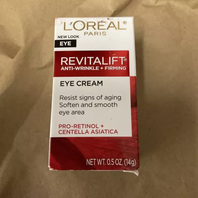 L'Oreal Revitalift Anti-Wrinkle + Firming Eye Cream 0.5fl.oz./14g NIB