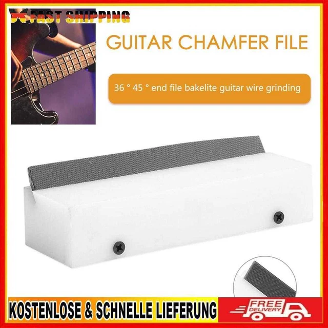 Gitarren-Bundabschrägungsfeile, 35-Grad-Schneidkante, Gitarrenbauer-Reparatur (e