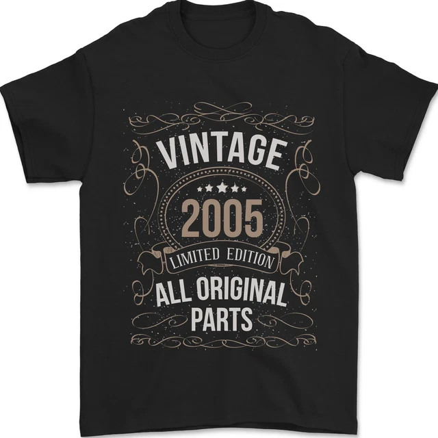 T-shirt Vintage édition Limitée 2005 – Cadeau Anniversaire Pour Homme Ou Femme Nés En 2005