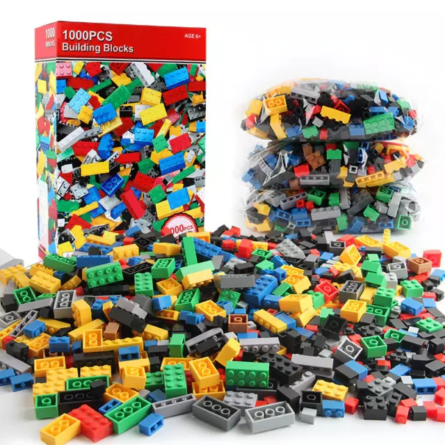 Brique type Lego lot Blocs de Construction Jouet 1500 pièces vrac Multicolore