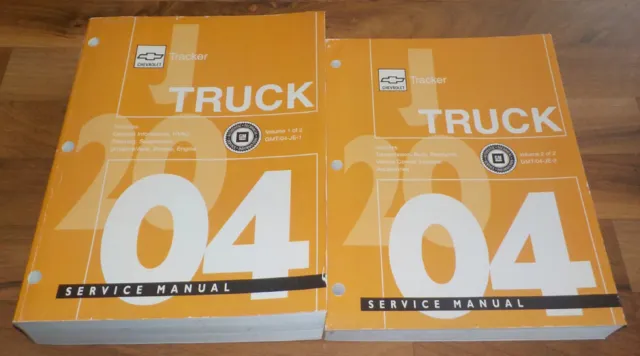 2004 CHEVROLET GEO TRACKER Shop Repair Service Manual Set (2)_ZR2_LT_CLEAN!