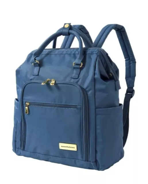 Samantha Brown Travel Backpack-Bravo Blue-NWT-Orig. $79.95