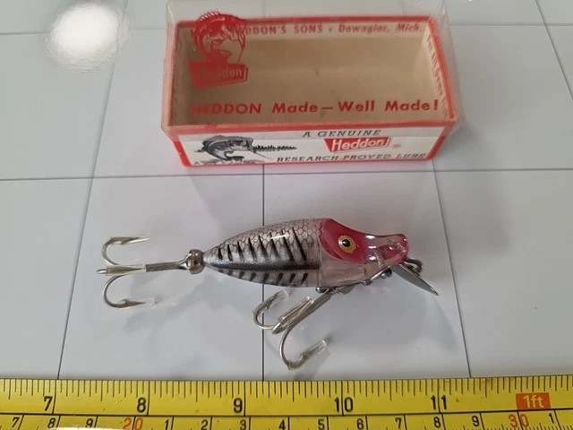 Old Runt NEW OLD STOCK VINTAGE HEDDON MIDGET RIVER RUNT FISHING LURE CLEAR SHORE ...