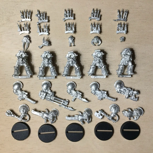 WARHAMMER 40K - Space Marine Terminators x14+ Flamer x3 - 1st Edition Space Hulk EUR 100,00 - FR