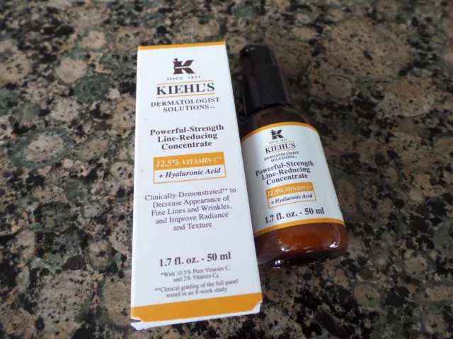 Kiehl's Powerful Strength Line Reducing Concentrate (1.7oz / 50mL BRAND NEW NIB