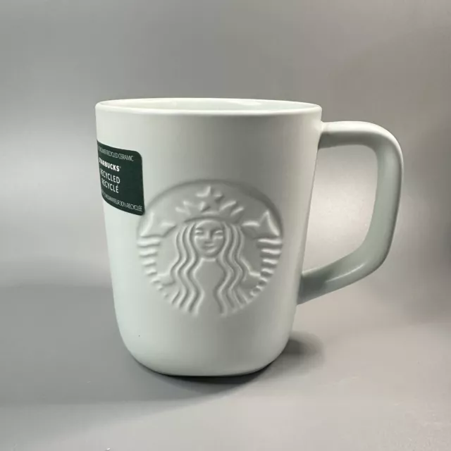 Starbucks 2023 Siren Recycled Ceramic Mint Triangular Bottom Mug 16oz NEW