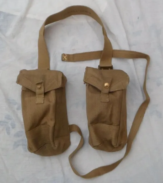 A set of WW2 Bren auxiliary pouches.