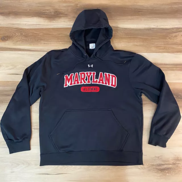 Maryland Hoodie Mens Medium Under Armour Terps Alumni Sweatshirt