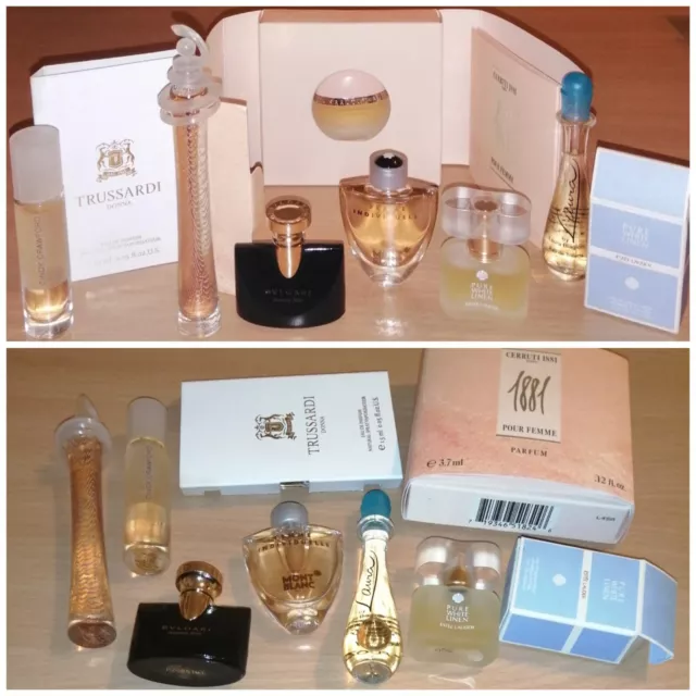 7xMini Parfum Mont Blanc Individuelle Cindy Crawford Jasmin Noir Bvlgari Cavalli