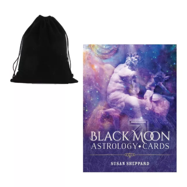 Noir Lune Astrologie Cartes Pont Bleu Ange Susan Sheppard Oracle Avec Sac BMA52