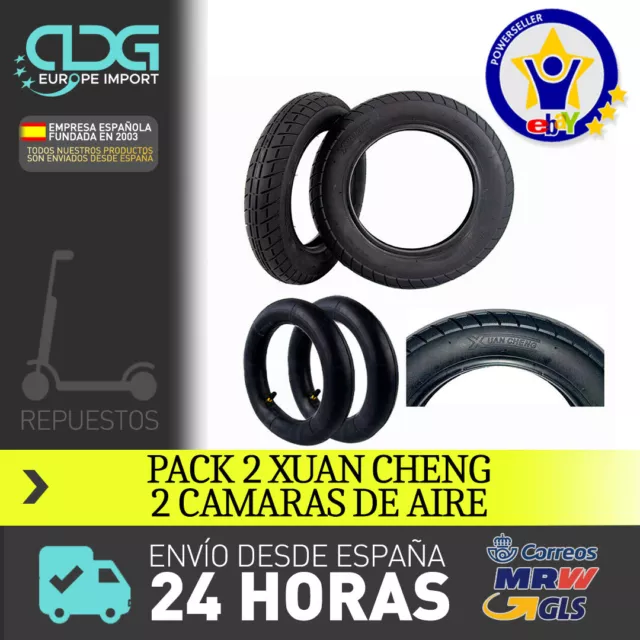 PACK 2 Neumaticos XUAN CHENG 10' + camaras aire para Xiaomi  + ENVIO 24H