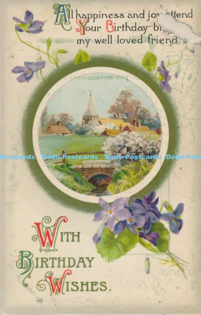 R168143 Greeting Postcard. With Birthday Wishes. Wildt and Kray