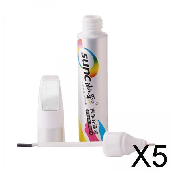 5X CAR TOUCH up Paint Pen Quick Drying 12ml Car Scratch Repair Pen for