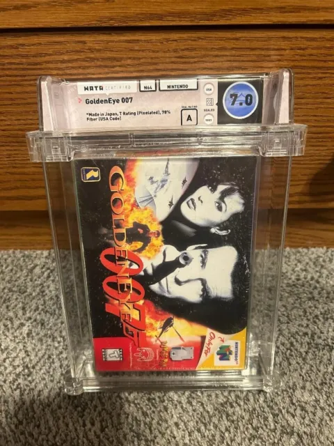 GoldenEye 007 Nintendo 64 N64, New Sealed GRADED WATA Games 7.0 A See Comments