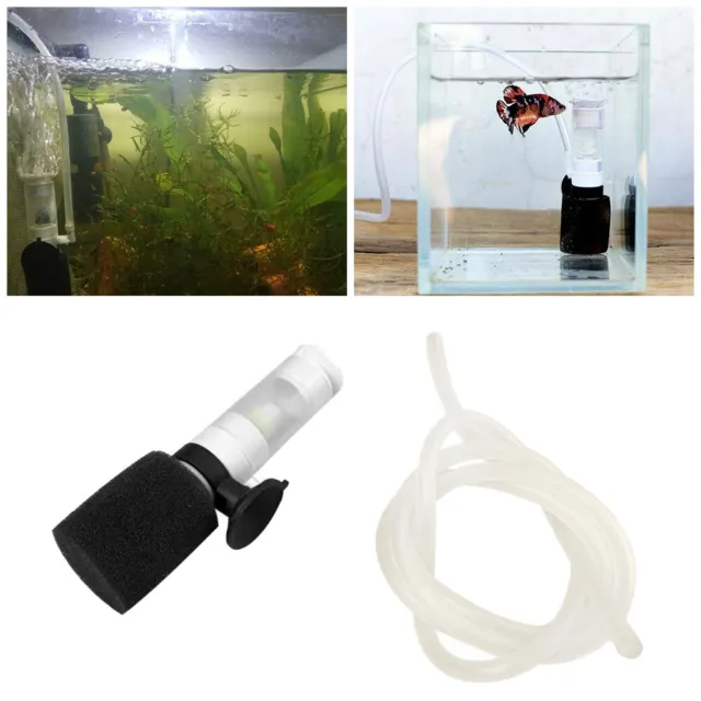 Aquarium Air Pump Mini Biochemical Sponge Filter Oxygen Pump Skimmer Fish Tank