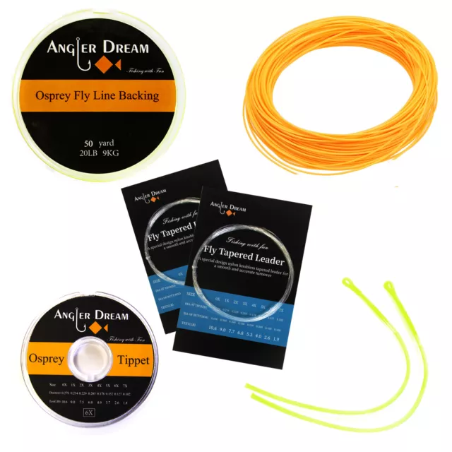 Weight Forward Floating Fly Fishing Line WF 1/2/3/4/5/6/7/8/9F Fly Line Combo