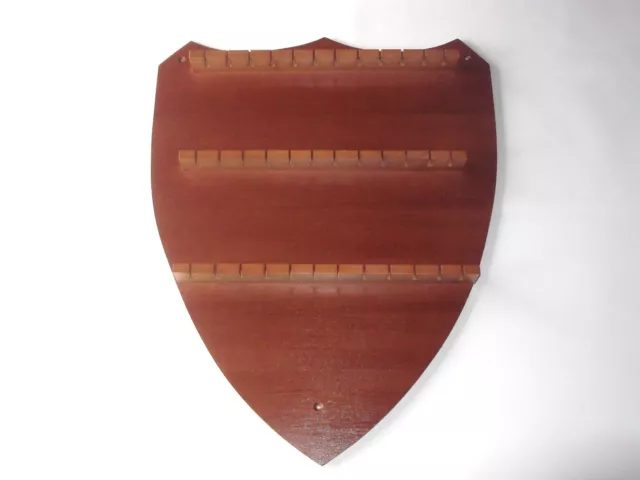 36pc Shield Wooden Spoon Display Rack ( Mahogany )( huge range - see list )