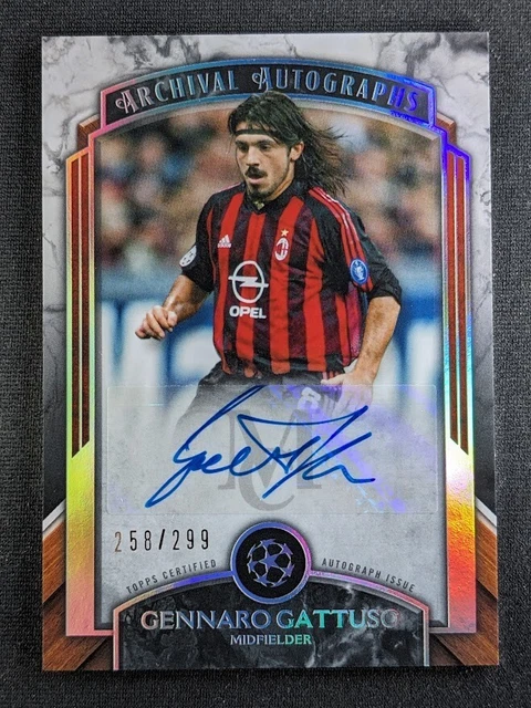 2022-23 TOPPS MUSEUM Collection UEFA GENNARO GATTUSO /299 Auto