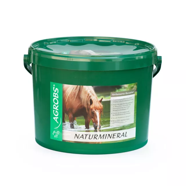 AGROBS Naturmineral 3 kg Mineralfutter Muskeln Darm Haut Fell getreidefrei