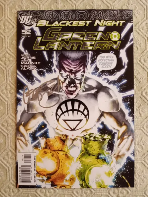 Green Lantern 52 1:25 Variant SIGNED by Geoff Johns NM 2010 DC Comics HBO Max