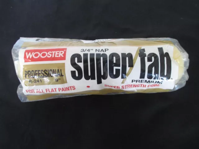 Wooster Professional Super Fab 3/4"Nap 9" R241 Paint Roller, NIP