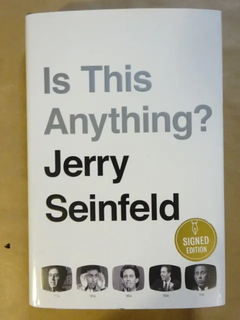 Signed Jerry Seinfeld Autographed Is This Anything? Book Beckett BAS COA