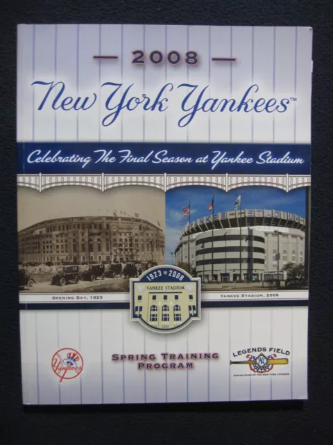 Official New York Yankees Spring Training Program 2008 Legends Field [Paperback]