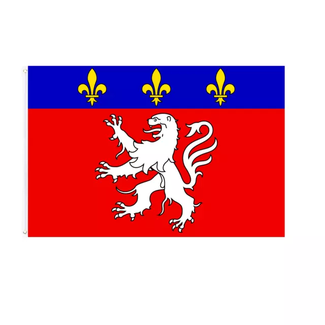 Drapeau de la ville de Lyon 90x150cm or 60x90cm/3x5ft or 2x3ft