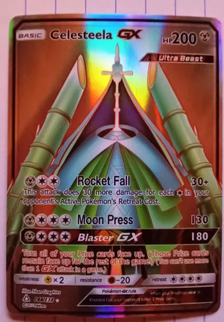 2018 Pokemon S & M Full Art Pokemon Celesteela GX Ultra