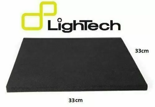 LIGHTECH NEOPRENE SELLA MOTO SCOOTER RACING ADESIVO NERO 33x33x1,5cm