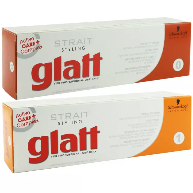 Schwarzkopf Glatt Strait Styling Creme Haarglättung Set 2