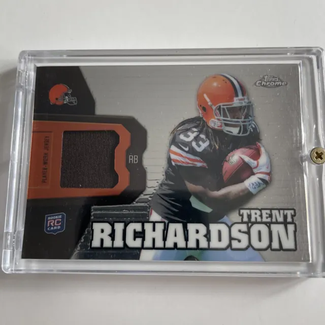 2012 Topps Chrome Trent Richardson Rookie Jersey Relic RC #RR10 Browns NM