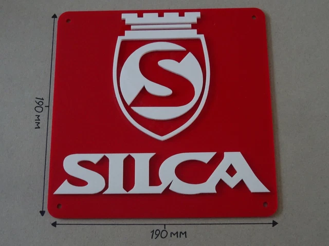 SILCA. SILCA Pump. SILCA Bikes / Cycling. Cycling Sign. Acrylic 190mm X 190mm.