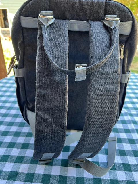 Diaper Bag Backpack, RUVALINO Multifunction Travel Back Pack Gray 3