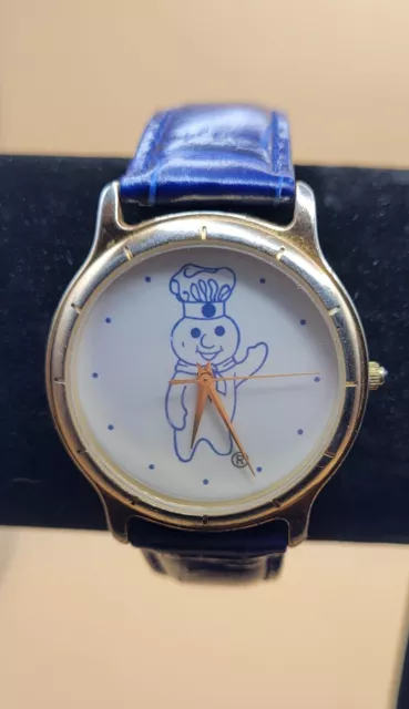 Vintage 1994 Image Inc. Pillsbury Doughboy Advertising Logo Promo Watch *Works*⌚