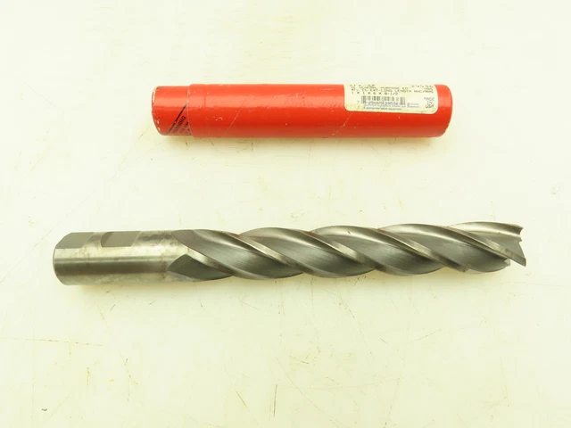 Quinco JFX-32  4-Flute 1" End Mill Cutter Sq Nose Ext Reach 1x1x6x8-1/2"