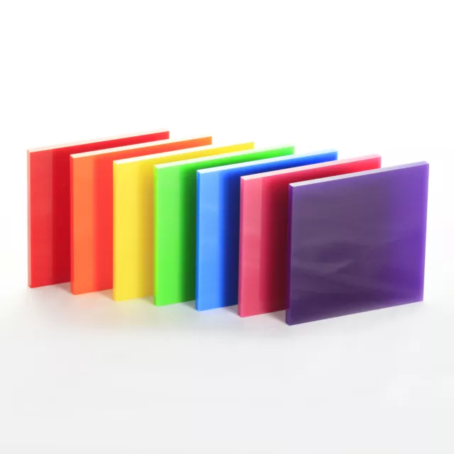 3mm Perspex® Coloured Acrylic Plastic Sheet / A5 A4 A3 A2 A1 A0 + Custom